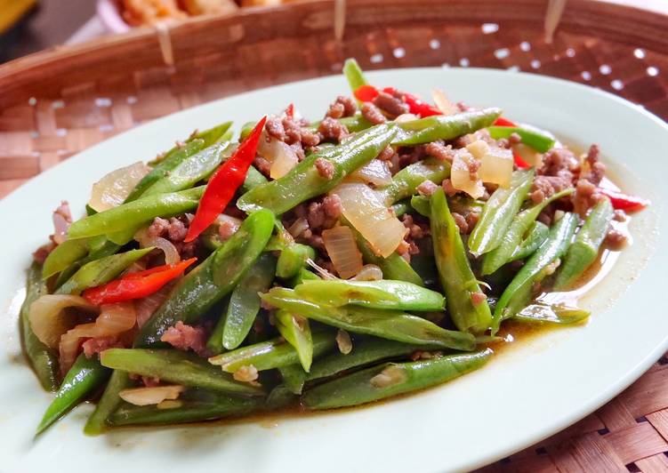 Resep Tumis Buncis Daging Giling yang nikmat