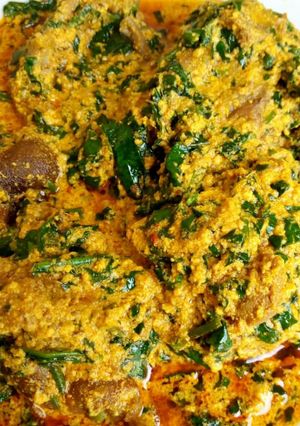 A picture of Egusi soup.
