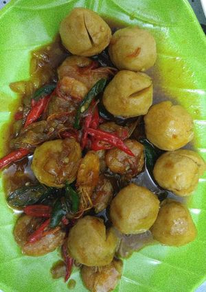 Foto resep Bakso udang saos tiram sederhana