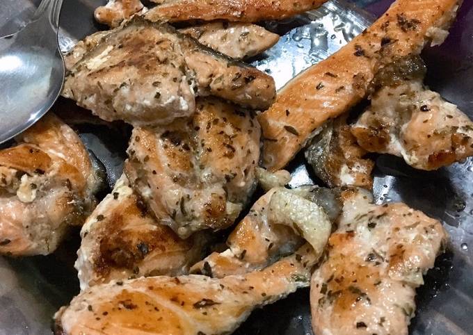 Resep Salmon Panggang Simple Oleh Fiqi Putri Cookpad