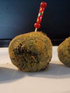 Una foto de Bolitas de espinacas y queso