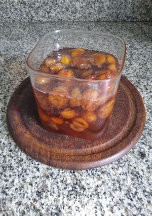 Una foto de Castañas en almíbar
