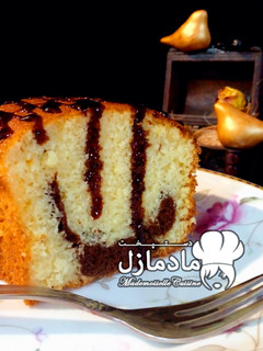 عکسی از دستور کیک کرم کارامل