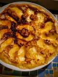 Tortilla de manzana quemada al ron