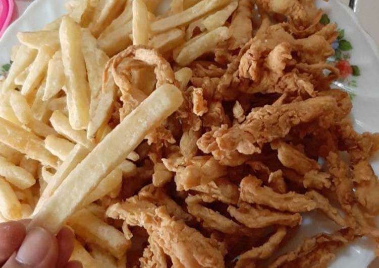 Bagaimana Menyiapkan Jamur Crispy &amp; kentang ala KFC yang Bikin Ngiler