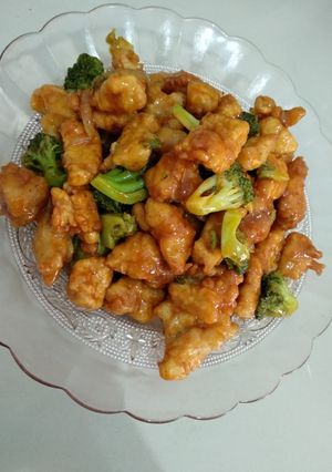Foto resep Chicken teriyaki with broccoli