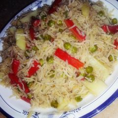 A picture of Vegetables pulao.
