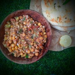 A picture of Matar ki chaat.