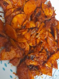 عکسی از دستور سوسیس بندری😍😋