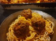 Una foto de pasta con jitomate