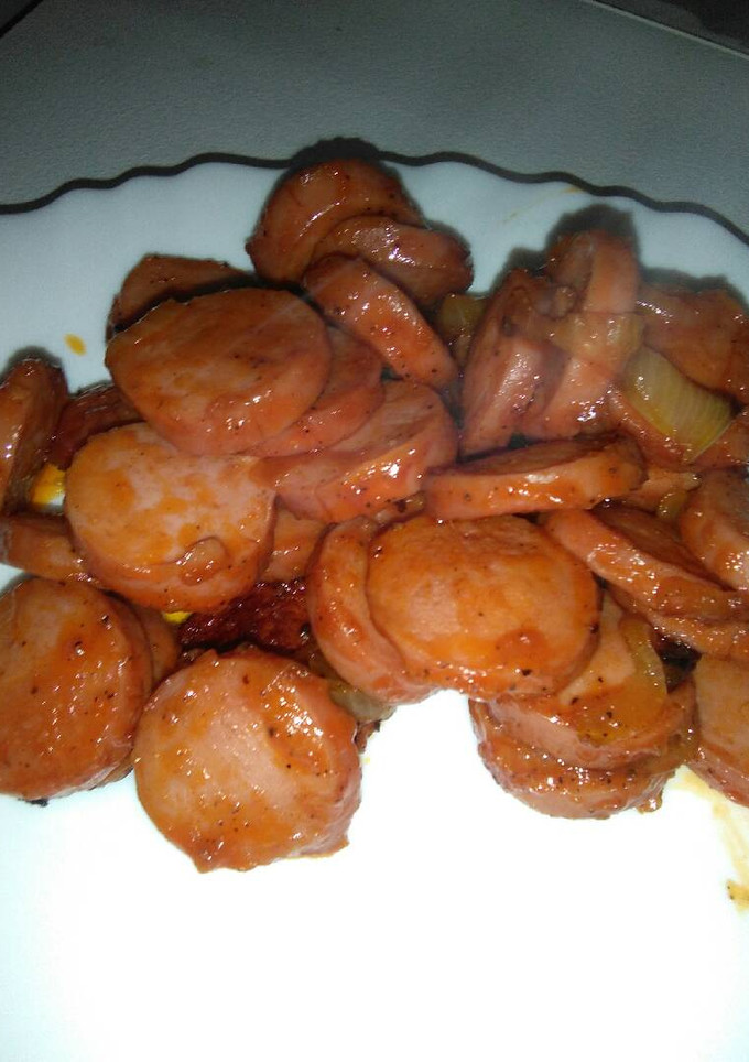 Una foto de Salchichas con kepchu