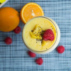 A picture of Tropical Mango Orange Smoothie #CharityRecipe.