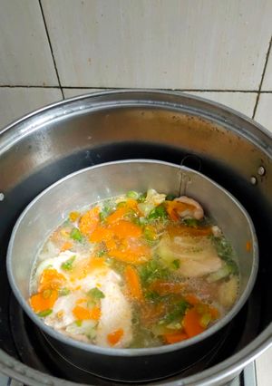 Foto resep Super Simple Kukus Ayam Buncis Kabocha Santan - Mpasi Friendly 6 7 8 9 bulan + menu keluarga
