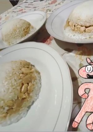 Foto resep Nasi Ayam Jamur Tiram tanpa garam