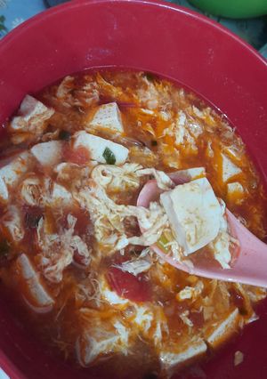 Foto resep Sup Telur Tahu Tomat