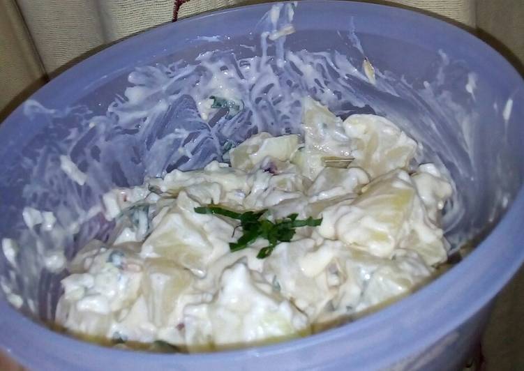 Cara Menyiapkan Potato salad/ salad kentang Menggugah Selera