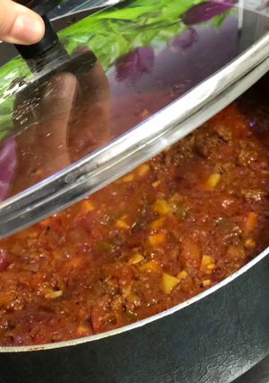 عکسی از دستور خورشت چرخ کرده جان هستن😍
