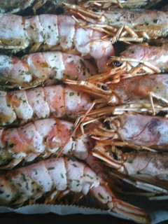 Una foto de Gambas al horno