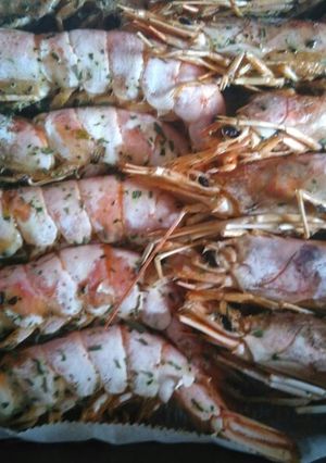 Una foto de Gambas al horno