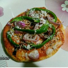 A picture of Homemade pizza.