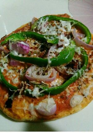 A picture of Homemade pizza.
