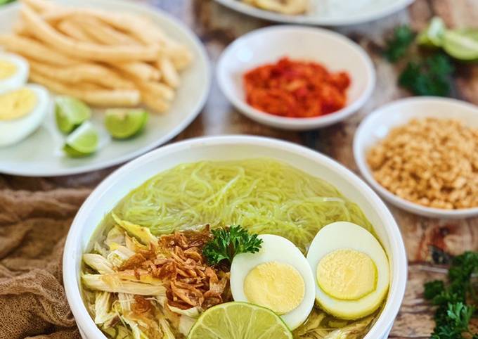 Steps to Prepare Quick Soto Ayam (Indonesian Yellow Chicken Soup)