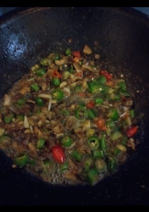 Foto resep Oseng Klotok Cabe Hijau