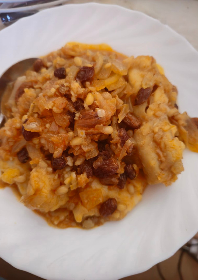 Una foto de Bacalao con miel