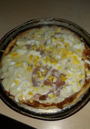 Una foto de Pizza casera