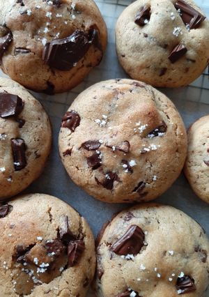Une photo de Cookies chocolat fleur de sel by #lesgourmandises2ninie