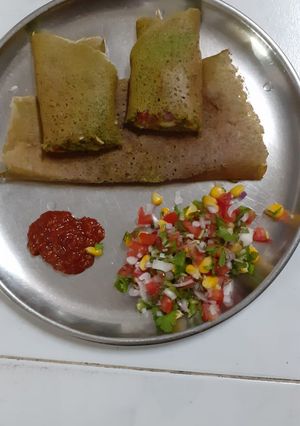 A picture of Mix dal healthy chilla.