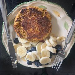 A picture of Sweet potato pancakes.