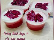 Gambar puding buah naga