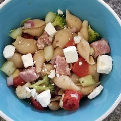 A picture of Greek pasta.