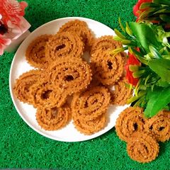 A picture of Rice flour butter soft chakri.