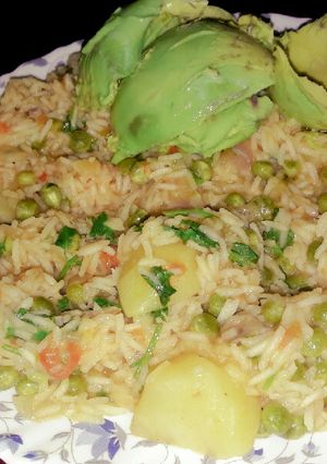 A picture of Skillet Rice..#myuniquericerecipecontest#.