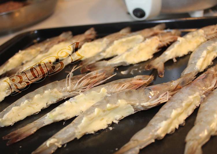 Comment Préparer Les Des crevettes au beurre et à l&#39;ail - au four