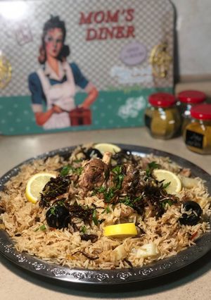 صورة لوصفة كبسة لحم 🥩🍚 ✨ بقدر الضغط الكهربائي ✨