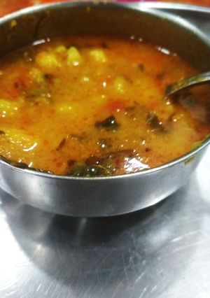 A picture of Aloo sabji.