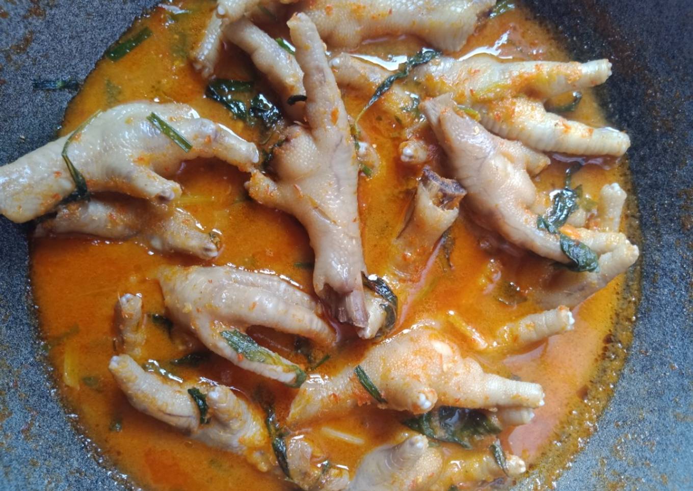 Ceker kemangi pedas