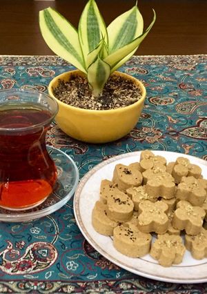 عکسی از دستور شیرینی نخودچی (در سولاردام)