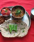 Ringan (Brinjal) Oro and Sorghum, Pearl Millet Chapti