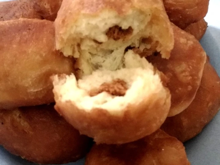 Langkah Mudah untuk Menyiapkan Resep 46. Odading isi Abon yang Enak Banget Anti Ribet, Lezat Sekali