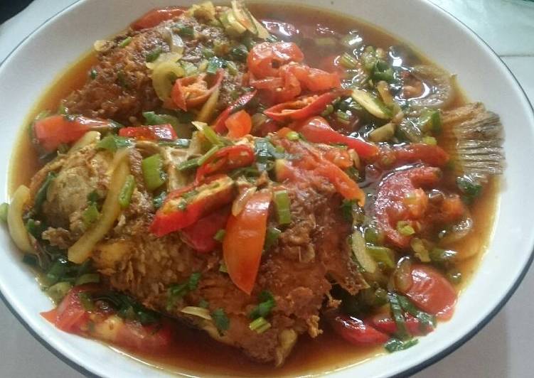 Resep Ikan kakap kuah non MSG Anti Gagal