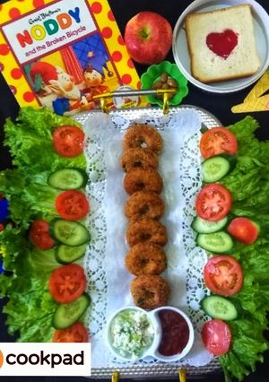 A picture of Chicken Tandoori Doughnuts.