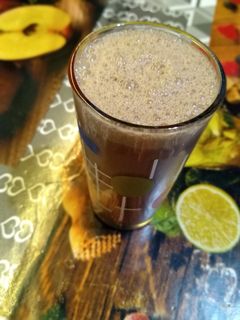 صورة لوصفة مشروب الشوكولاتة🍫 بالموز🍌 والشوفان😋💓