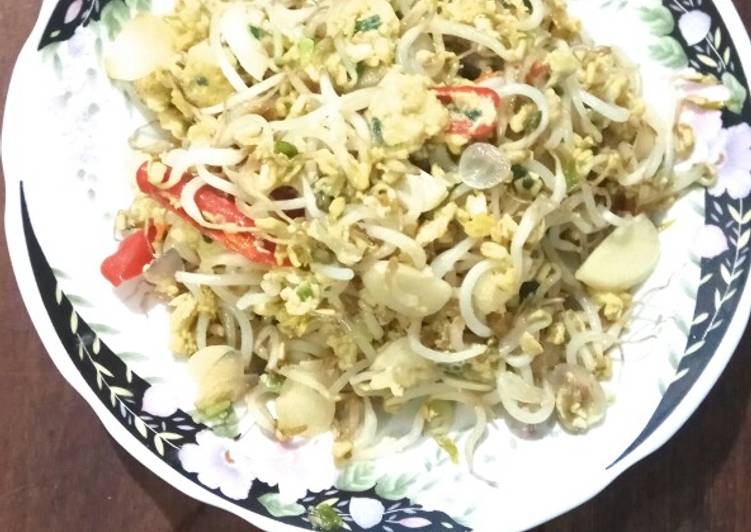 Resep Bumbu Dapur Tumis kecambah telor