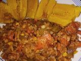 Arroz con salsa que sobró