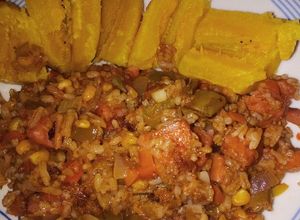 Una foto de Arroz con salsa que sobró