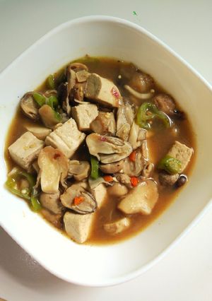 Foto resep 1. Tumis Jamur Sawit Tahu